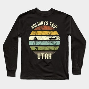 Holidays Trip To Utah, Family Trip To Utah, Road Trip to Utah, Family Reunion in Utah, Holidays in Utah, Vacation in Utah Long Sleeve T-Shirt